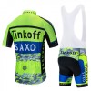 Conjunto Maillot + Culotte Corto con tirantes 2020 Tinkoff N001